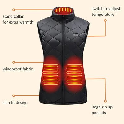women's heated gilet