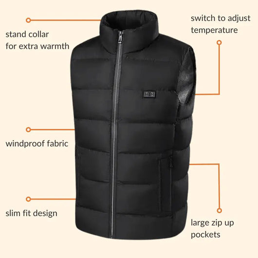 men's heated gilet